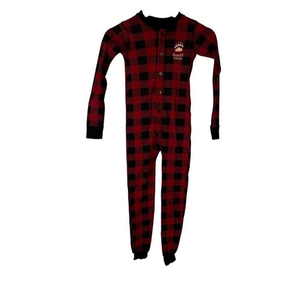 Lazy One Bear Cheeks Kids Plaid Onesie Flapjack size 6 - Picture 2 of 6